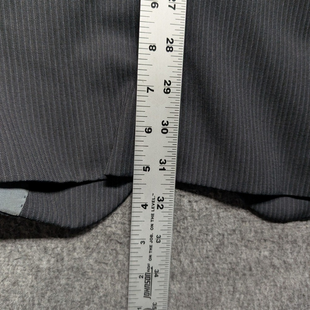 Hugo Boss Blazer Mens Charcoal Pinstripe Two Button Pasolini Movie Jacket 46R - Picture 10 of 16